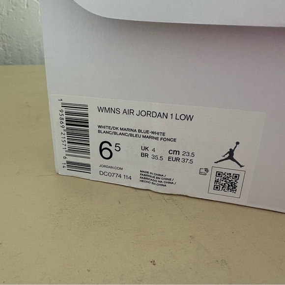 Nike Jordan 1 Low Marina Blue - Picture 3 of 6